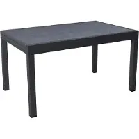 HABITAT ET JARDIN Gartentisch aus Aluminium ausziehbar "Lagos" - 140/280 x 90 x 76 cm - Schwarz