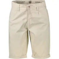 Lerros Chinoshorts "Kurze Chino aus Baumwollmix in großen Größen", Herren, Gr. 46, beige (bone weiß), 74% Baumwolle, 24% Polyester, 2% Elasthan, Hosen Chinoshorts