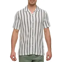 Indicode Kurzarmhemd "INOlly SS Shirt", Herren, Gr. XXL, N-Gr, weiß (vanilla), Web, Obermaterial: 100% Baumwolle, unifarben, regular fit, Hemden Kurzarmhemd