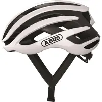 ABUS Rennradhelm AirBreaker - High-End Fahrradhelm für den professionellen Radsport - für Jugendliche und Erwachsene - Helm für Damen und Herren - Weiß, Größe L (59-61 cm)