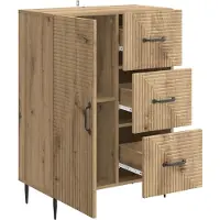 vidaXL Sideboard Artisan-Eiche 66 x 34,5 x 89,5 cm Holzwerkstoff
