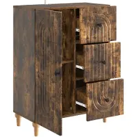 vidaXL Sideboard Geräucherte Eiche 66 x 34,5 x 90 cm Holzwerkstoff