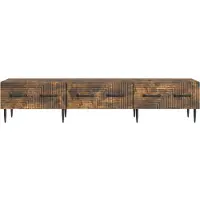 vidaXL TV-Schränk Geräucherte Eiche 147 x 34,5 x 30 cm Holzwerkstoff