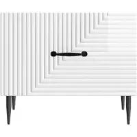 vidaXL Couchtisch Hochglanz Weiß 49 x 50 x 40 cm Holzwerkstoff