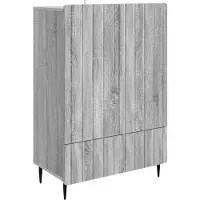 vidaXL Sideboard Sonoma-Grau 66 x 34,5 x 97 cm Holzwerkstoff