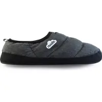Nuvola. . Hausschuhe Herren Damen rutschfester Sohle warm gepolstert bequem schwarz 38/39 EU - UNJASCHILL