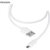 Vivanco ViVancoData, 1,2 m, Micro-USB B, USB A, USB 2.0, Weiß