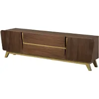 MASSIVMOEBEL24.DE TV-Board Nussbaum-Echtholzfurnier 200x40x55 braun lackiert BUTTERFLY #110