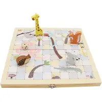 Lobbes Holzspiel Schlangen und Leitern für Kinder klassisches Spielzeug