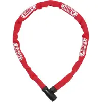 ABUS Kettenschloss Steel-O-Chain 4804K – Fahrradschloss aus Spezialstahl – -Sicherheitslevel 4 – 75 cm – Rot