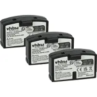 VHBW 3x Akku kompatibel mit Sennheiser Set 820, SET 55 TV, Set 820 S Wireless Headset Kopfhörer (60 mAh, 2,4 V, NiMH)