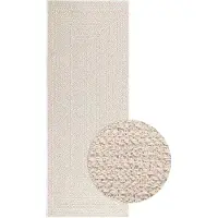 Syfax Teppich ZIZUR Creme 80x200 cm Jute-Optik Indoor und Outdoor