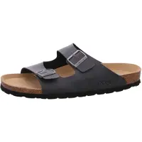 Rohde Grado Herrenschuhe Hausschuhe Pantolette Grau Freizeit
