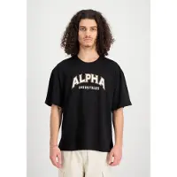 Alpha industries T-Shirt "College T-Shirt", Herren, Gr. XL, schwarz, Obermaterial: 100% Baumwolle, Shirts T-Shirt
