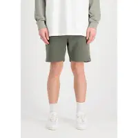 Alpha industries 1100000002199 "Alpha Puff Print Short", Herren, Gr. M, Normalgrößen, grün (schwarz olive), Obermaterial: 80% Baumwolle, 20% Polyester, Hosen 1100000002199