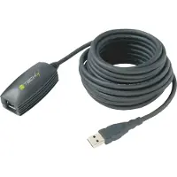 Techly EFB ICUR3050 USB 3.0 Aktives Verlängerungskabel, 5 m, schwarz