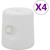 Syfax Pavillon-Gewichte 4 Stk. PE Weiß