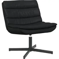 Syfax Drehstuhl Schwarz 63 x 75 x 76 cm Glänzendes PU