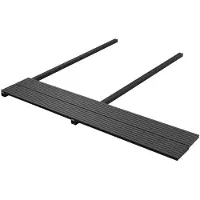 vidaXL Terrassendiele 32 Stk. Schwarz WPC