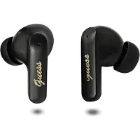 GUESS - Wireless Earbuds Script Metal Logo kabellose Bluetooth-5.4-TWS-Ohrhörer mit Mikrofon, USB-C, 400 mAh – schwarz