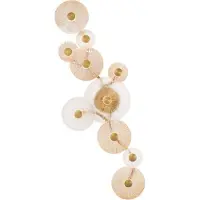 Maxkomfort GmbH Kinkiet LED ALLURE, goldfarben, matt, 43W, warmweiß, 1450lm, Metall, Abmessungen: 47x122x15cm, IP20, Maxlight