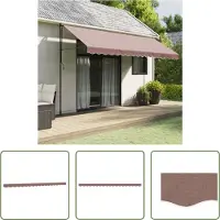 The Living Store Markisenvolant Braun 4,5 m