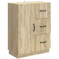 Syfax Sideboard Sonoma-Eiche 66 x 34,5 x 87 cm Holzwerkstoff