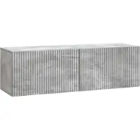 Syfax Wandmontierter TV-Schrank 98 x 31 x 30 cm Betongrau
