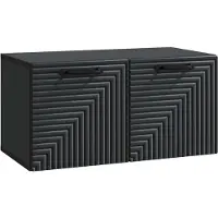 Syfax Wandmontierter TV-Schrank Schwarz 59,5 x 31 x 30 cm