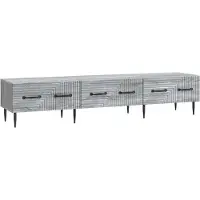 Syfax TV-Schränk Graues Sonoma 147 x 34,5 x 30 cm Holzwerkstoff