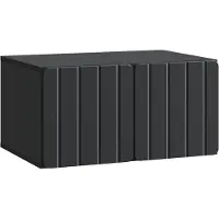 Syfax Wandmontierter TV-Schrank 59,5 x 41 x 30 cm Schwarz