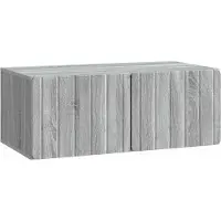 Syfax Wandmontierter TV-Schrank 78,5 x 41 x 30 cm Sonoma-Grau