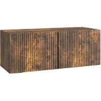 Syfax Wandmontierter TV-Schrank 78,5 x 31 x 30 cm Räuchereiche