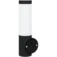 vidaXL Außenwandleuchte 2 Stk. Schwarz 12 x 8,5 x 29 cm
