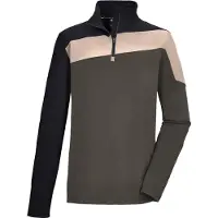 Killtec Langarmshirt "KSW 259 MN LS SHRT" Warmhaltendes Funktionsshirt mit Reißverschluss und Kinnschutz