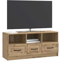 vidaXL TV-Schränk 102 x 34,5 x 47 cm Artisan-Eiche Holzwerkstoff
