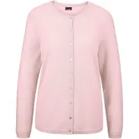 Goldner Strickjacke "Eleganter Herbstcardigan mit Rundhals", Damen, Gr. 48, rosa (puder), Obermaterial: 100% Kaschmir WS., eng normales Bündchen, Strickjacken Strickjacke, Ohne