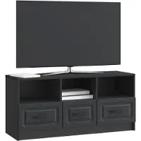 vidaXL TV-Schränk Schwarz 102 x 34,5 x 47 cm Holzwerkstoff