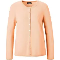 Goldner Strickjacke "Kurzgröße Eleganter Herbstcardigan mit Rundhals" Ohne