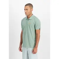 Alpha industries Poloshirt "Basic Polo SL", Herren, Gr. XL, grün (frost grün), Obermaterial: 100% Baumwolle, Shirts Poloshirt
