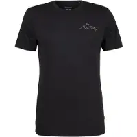 Stoic - Merino155 LaholmSt. Print T-Shirt Mountain II - Merinoshirt Gr L schwarz