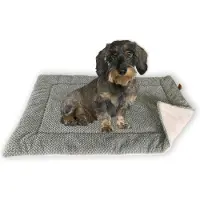 DS Produkte FLUFFINO Hundedecke Gr. S 73x45 cm Flauschig weich waschbar Hundematte WildKunstleder erhöhte Rutschfestigkeit Hundekissen große kleine Hunde, Katzen