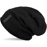 StyleBREAKER Strickmütze "Feinstrick Beanie mit Teddyfleece" 1 Stk.