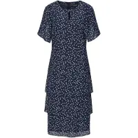 Goldner "Sommerkleid mit Tupfen-Muster" Ohne Taschen Schlitz am Ausschnitt