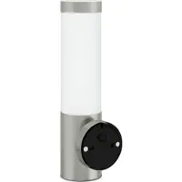 vidaXL Außenwandleuchte 2 Stk. Silber 12 x 8,5 x 29 cm