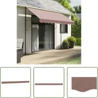 The Living Store Markisenvolant Braun 3 m