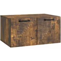 Syfax Wandmontierter TV-Schrank Geräucherte Eiche 59,5 x 41 x 30 cm