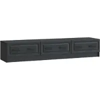 Syfax TV-Schränk Schwarz 147 x 34,5 x 27 cm Holzwerkstoff