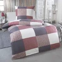 Markenlos Mikrofaser Bettwäsche - Weiches Bettbezug - Warm Schlafen - 155x220 cm - Design 6