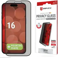 Displex Displayschutz aus gehärtetem Glas Privacy für das Apple iPhone 16